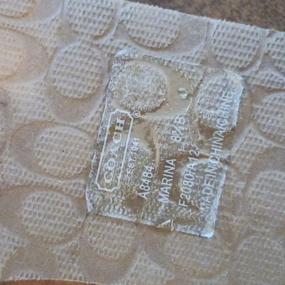 Coach Rare Marina Crab Slippers Size 8.5 - Picture 12 of 13